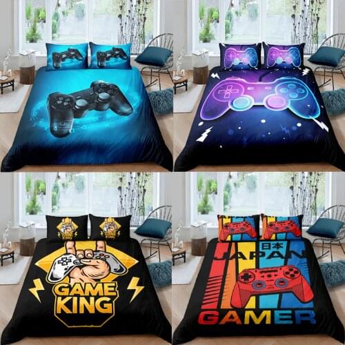 Gamepad Bedding Set Creative Black Comforter Bed Cover Set Gamer Duvet cover 150x200 For Children Kids Housse De Couette Bedclot