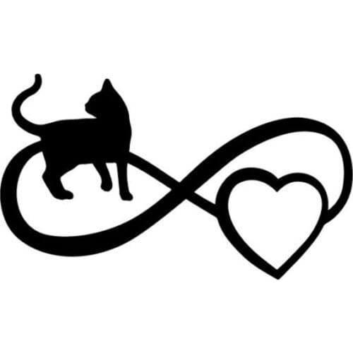 Creative I Love My Cat Heart Paw Print Car Sticker Pvc Personality Auto Windshield Waterproof Decal Black/silver/white/red/laser