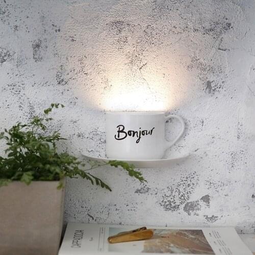 Creative smart night lights new strange LED sound control sensing shiny cup night lamp USB charging doodle decorative wall light