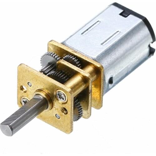 DC 12V 100RPM Mini Metal Gear Motor N20 Electric Gear Motor with Gearwheel 3mm Shaft Diameter DIY Engine for Car Model Robots