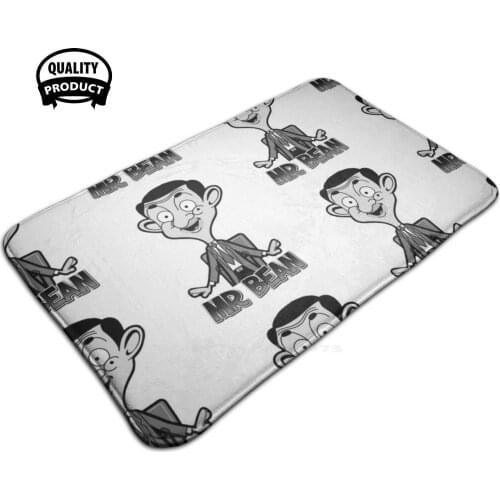 Mr Bean Happy - Édition 2020 Soft House Family Anti-Slip Mat Rug Carpet Mr Bean Teddy Peluche Funny Humour Rire Tv Movie Dessin
