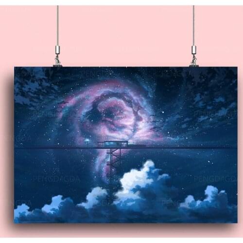 Canvas Pictures Aestheticism Home Decoration Cloud Paintings Poster HD Prints Wall Art Starry Sky Modular Living Room No Framed