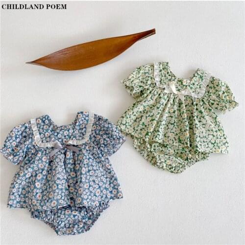Baby Girls Clothes Summer Floral Baby Romper Jumpsuit Newborn Infant Girl Romper Sunsuit Toddler Baby Clothes Girls Outfits
