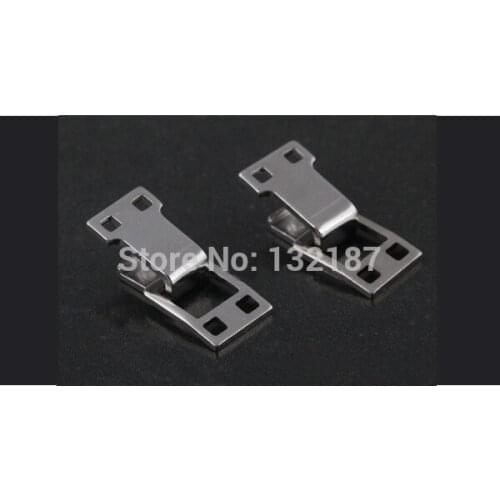 Wholesale 100sets/lot 6002# metal brass underwear hooks and eyes pant skirt square silver nickle color free shipping