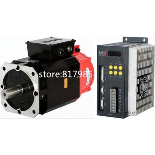 130mm AC Servo motor 3.7KW + servo driver for ATC machine spindle drive 3.7kw 3000rpm ~ 6000rpm asynchronous servo motor