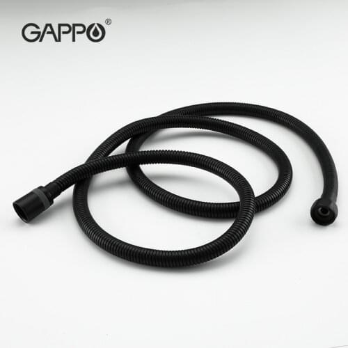 GAPPO 150cm Black Stainless steel faucet hose Flexible PVC Shower hose plumbing hose Bathroom Accessories water pipe G45-3