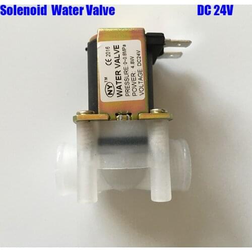 Water filter Solenoid electronic Water Valve 24V DC 1/4" Inlet Feed Solenoid Valve for Reverse Osmosis water Purifier System
