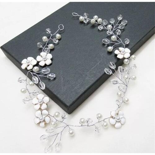 Romantic Flower Rhinestone Crystal Bridal Hair Accessory Rose Gold Crystal Hair Accessory For Bride