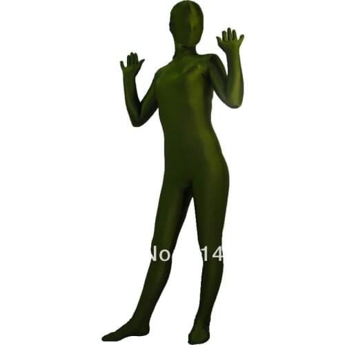 Deep Green Full Body Spandex Zentai Suit