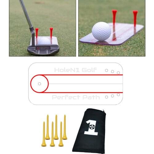 Golf Swing Trainers Putting Practicing Device with Eye Line Alignment Training Aid for Indoor Outdoor Golf Accessories