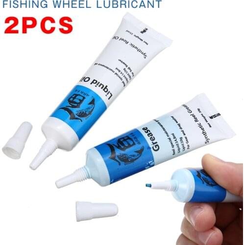 2pcs Universal Lubricating Oil Grease Fishing Wheel Bearing Coil Lubricant Fishing Wheel Bearing Lubricant Fishing Reel Oil
