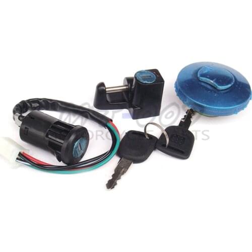 Universal Monkey Bike Z50 4 Wire Ignition Switch Kit fuel tank Lock key cap FOR moto MONKEY bike z 50 free shipping