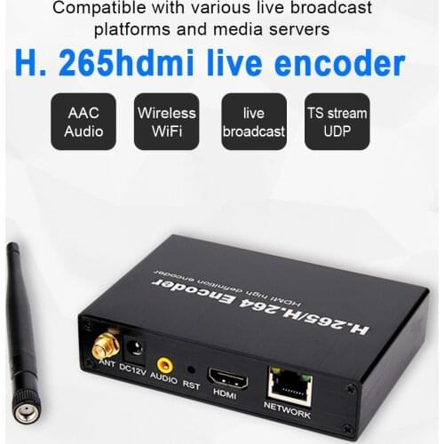 H.265 1080P HD Iptvs Video Encoder Game Broadcast For Live Streaming Audio WIFI Home Multifunction Portable Universal Office