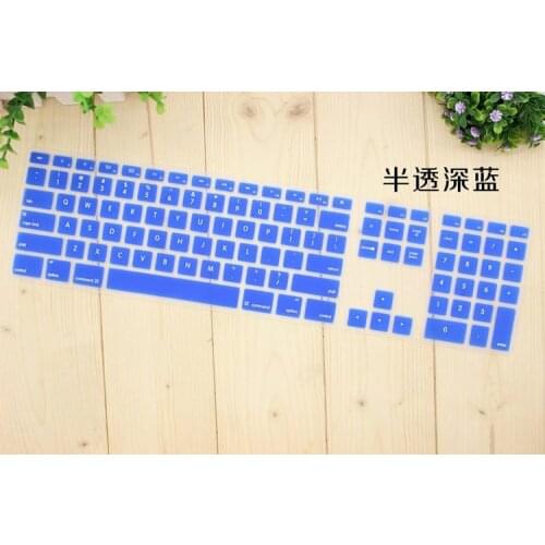 For Apple Keyboard Cover iMac G6 Desktop Protector Colorful Silicone Skin With Numeric Keypad For Mac G5 Skin Protective Skin