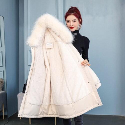 Plus Size Long Down Cotton Jacket Outerwear Women Loose Hooded Parka Overcoat Lady New Winter Jacket Female Overcoming Thicken