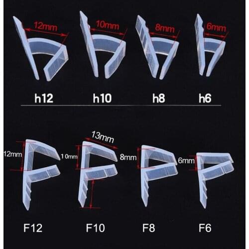 1 Meter F/h/U silicone rubber shower room door window glass seal strip weatherstrip for 6/8/10/12 mm glass
