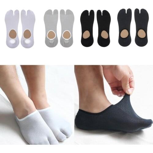 1 Pair Finger Socks Women Sports Socks 2 Fingers Low Cut Cotton Socks Flop Slip