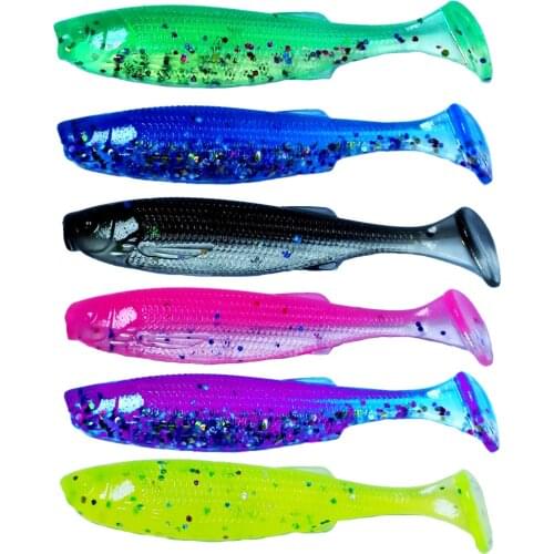 4.5cm 10pcs 2021 New fishing Sea fishing bionic T tail soft bait