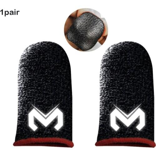 2 Pcs Phone Games Sweat-Proof Finger Gloves Thumbs Finger Cover Anti-slip Cot Sleeve For PUBG Touch Screen Game Accessories Hot