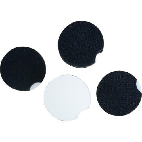 200Pcs/Lot White Black Design Absorbent Round Fabric Felt Neoprene Car Coasters Car Cup Mat for Drinks Wholesale