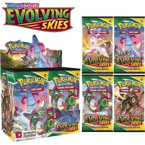 360Pcs French Spanish English Pokemon Cards Box TCG: Sun & Moon Evolutions Booster Shinny Card Pokemon Game Toy Kids Gift