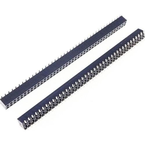 5pcs 2x40 P 80 Pin 2.0 mm Pin Header Female Dual row SMT PCB surface Mount SMD reflow solderable in bulk Rohs Lead Free