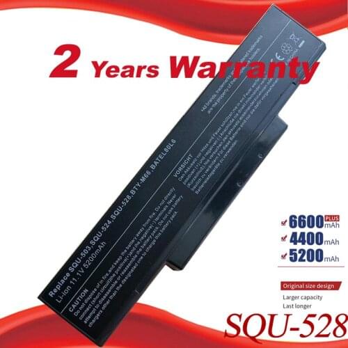 5200mAh Laptop Battery For LG/Asus E500 EB500 ED500 M740BAT-6 M660BAT-6 M660NBAT-6 SQU-524 SQU-528 SQU-529 718 BTY-M66 M68 free