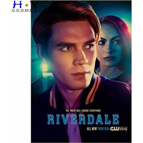 5D DIY Diamond Painting Full Square/Round Drill "TV Series Riverdale Poster" Embroidery Cross Stitch Home Decor Gift