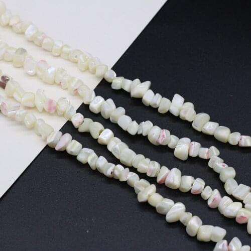 Natural Freshwater Shell Charm Seashell String Beads for Diy Women Jewelry Necklace Bracelet Accessories Gift Size 6x7mm