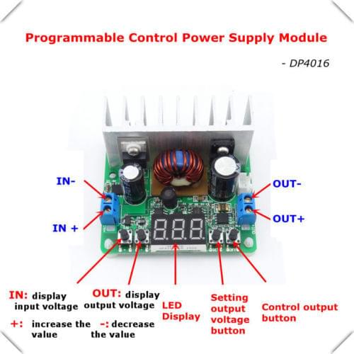 DC-DC 8A 200W Buck Converter 6-40V step-down 0-38V constant voltage power supply