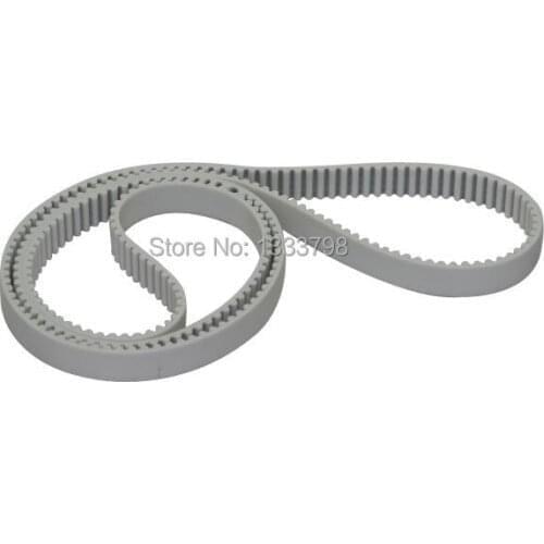 Cheap price strong quality T10 type white color pu timing belt with steel cotd