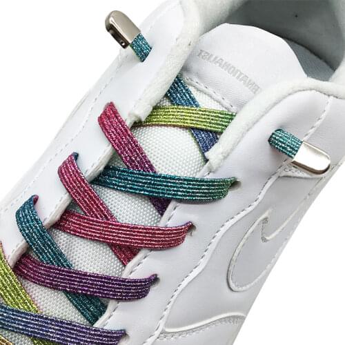 No Tie Shoe laces Elastic Shoelaces Outdoor Leisure Sneakers Quick Safety Flat Shoelace Kids And Adult Unisex Lazy laces