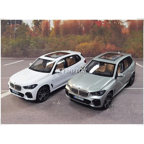 1:18 For BMW X5 40i 2019 G05 Diecast Car Model SUV Toys Boy Girl Gifts White/Silver Gifts Display Collection Ornaments