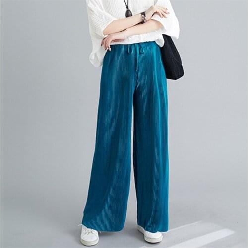 Fashionable Straight Women 's Pants High Waist Korean Style Wide leg Pants Streetwear Loose Oversize Famale Trousers Plus Size