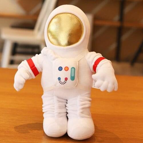 Cartoon space astronaut spaceship doll childrens doll pillow plush toy Christmas birthday stuffed toy gift