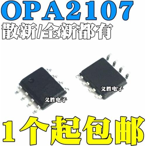 New and original OPA2107 OPA2107AU SOP8 Audio double op-amp, encapsulation patch SOP8, precision low noise double op-amp