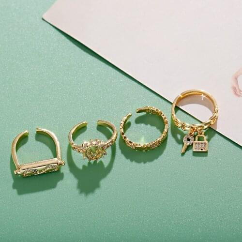 Golden Color Stainless Steel Resizable Engagement Lover Rings Adjustable For Women Men Wedding Band Jewelry Accessories Gifts