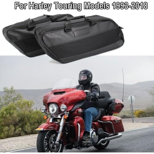 Motorcycle For Harley Touring Road King Electra Street Glide Ultra Tour FLTR FLHX Saddle Bag Luggage Rack Liner Saddlebag 93-20