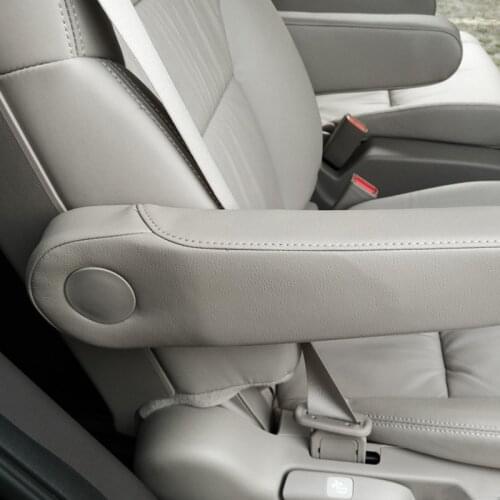 Car Interior Seat Armrest Handle Microfiber Leather Cover Trim For Honda Odyssey 2015 2016 2017