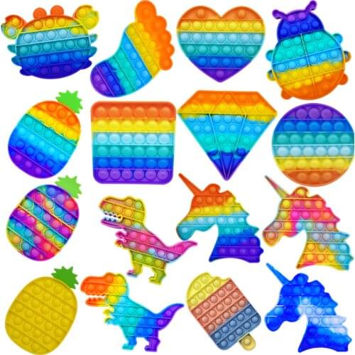 Hot Push Bubble Fidget Toys Adult Stress Relief Toy soueeze sensory toy Soft Squishy Anti-Stress Gift Anti Stress Box
