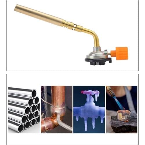 Portable Brazing Butane Gas Torch Flame Gun for Outdoor Camping Picnic BBQ Soldering Heat Gun Welding Equipment