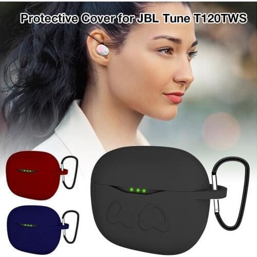 Portable Silicone Protection Case Sturdy Protective Cover For JBL Tune T120TWS Sponge Headphone Support drop shipping