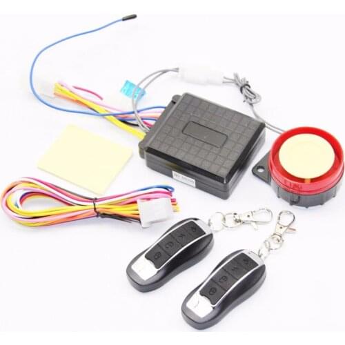 Motorcycle Anti-theft Security Alarm System moto Remote Control 12V 125DB Shock Sensor Accessories