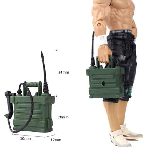 1/12 Scale Soldier World War Ii Radio Station Walkie-talkie 6-inch Action Figure Scene Toy Model Walkie-talkie Accessories