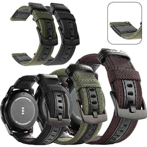 For Garmin Vivoactive 3/Vivoactive 4/vivoactive 3 MUSIC/fenix Chronos Nylon Leather Strap Bands wristband replace accessories
