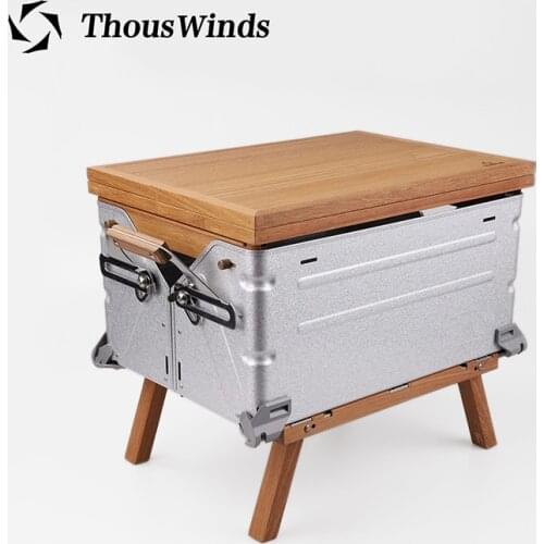 Thous Winds Outdoor Snow Peak UG-025G UG-055G storage box DIY telescopic solid wood board storage box dedicated cover box feet