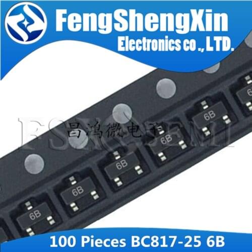 100PCS BC817-25 SOT23 817-25 SOT SMD 6B transistor