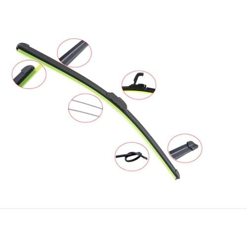 1pcs universal auto U-shaped soft frameless rubber-free car windshield wiper blade 14 16 17 18 19 20 21 22 24 26 28 inches