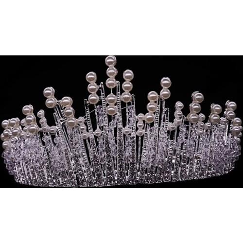 Delicate Crystal Crystal Inlay Crown Party Queen Headdress Bridal Wedding Gifts Hair Accessories Jewelry dropship