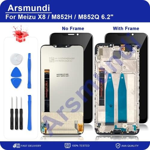 For Meizu X8 X 8 6.2" LCD Display Touch Screen Digitizer Assembly Replacement Parts For Meizu X 8 X8 M852H M852Q LCDs